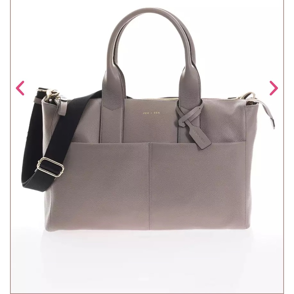 Jem + Bea Jemima leather diaper bag
